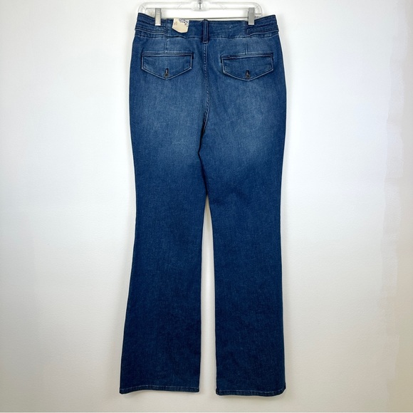 ANTHROPOLOGIE Pilcro Polished Mid-Rise Bootcut Jeans Women’s Size 31 Medium Wash - Picture 9 of 17